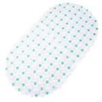 Transparent bathroom mat - Green