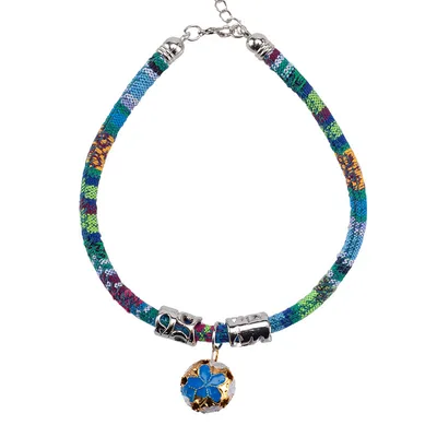 ethnic style Bell collar Blue - Shop at LoveMi