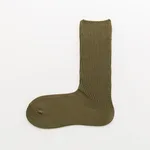 Women's cotton vertical stripe socks - Green