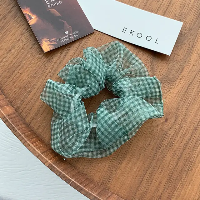 Large intestine hair ring Green - Shop at LoveMi