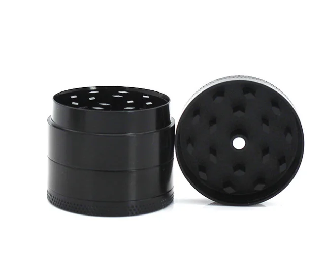 Zinc alloy mini 40MM flat 4 layer grinder grinder - Black