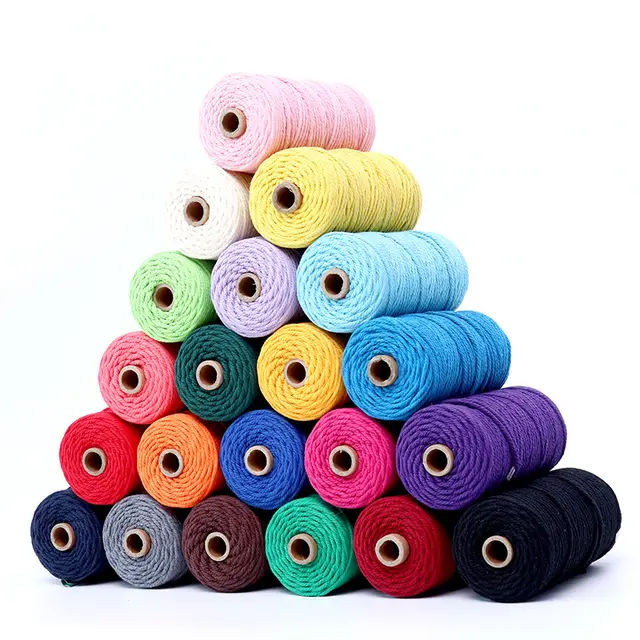 Hand woven colorful cotton rope Pink - Shop at LoveMi