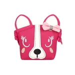 Dog head single shoulder cross pack - Red