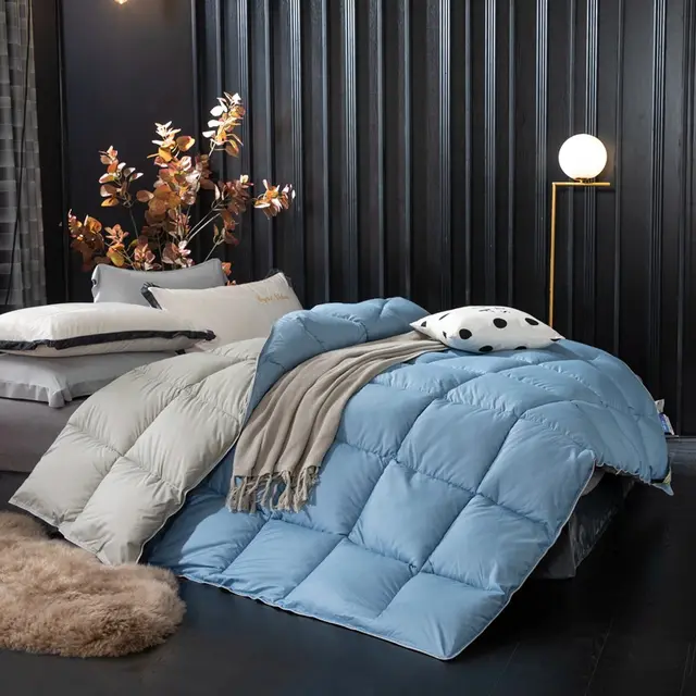 High-end down comforter - Blue Grey