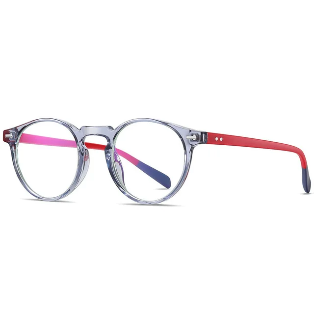 Retro blue light glasses - Transparent Blue
