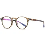 Retro blue light glasses - Transparent Tea