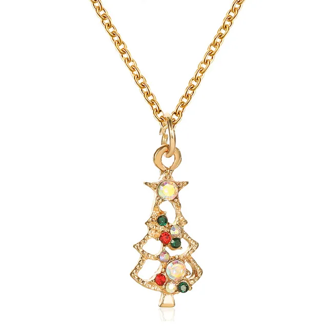 Etiquette dripping necklace - Christmas Tree