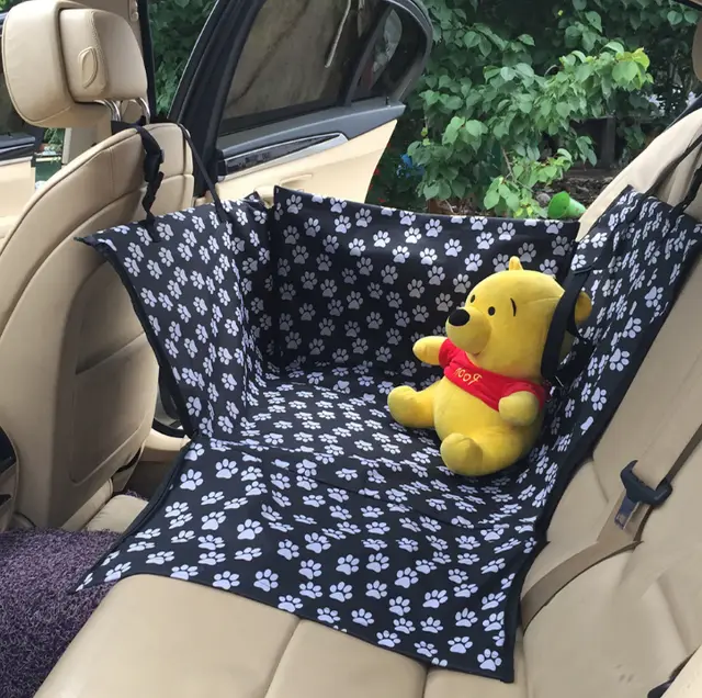 Footprint Dog Transporters Waterproof Back Back Pet Dog Seat Car Mat Cover Hammock Protector With Safety Belt D1010 - Shop at LoveMi