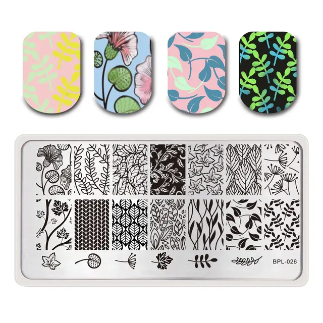 Nail print plate nail painting tool steel seal - Bpl 026