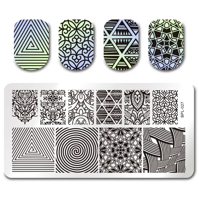 Nail print plate nail painting tool steel seal - Bpl 027