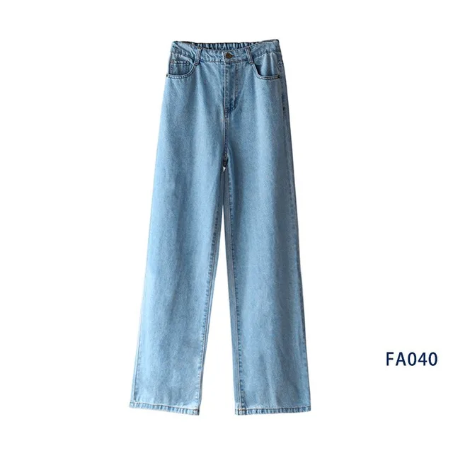 Straight loose daddy drape and thin mopping pants 040 Light Blue - Shop at LoveMi