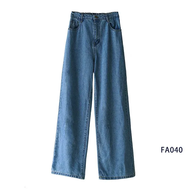 Straight loose daddy drape and thin mopping pants 040Dark Blue - Shop at LoveMi