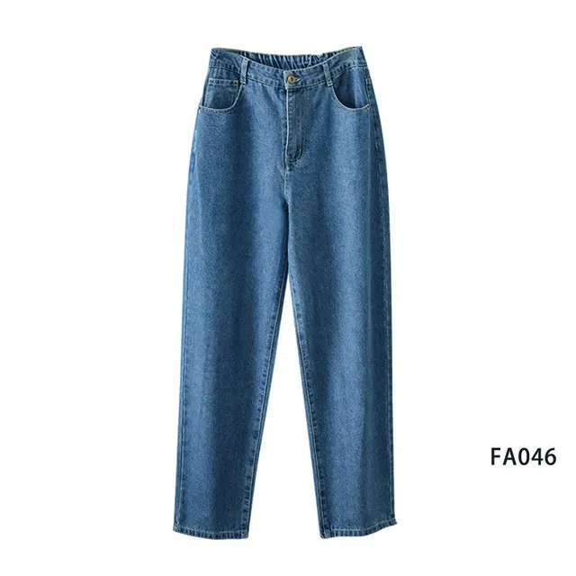 Straight loose daddy drape and thin mopping pants - 046 Dark Blue