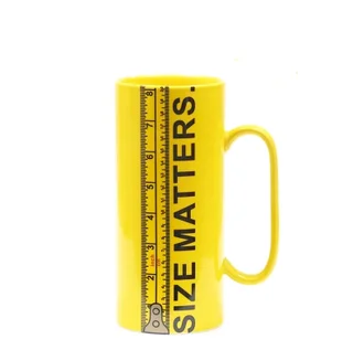 Creative styling ruler mug large capacity ceramic cup World Cup beer cup personality water cup