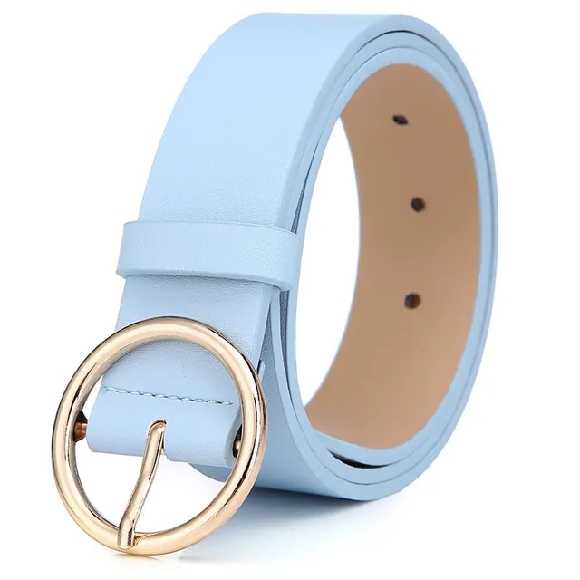 Round belt personalized Korean belt Blue - Shop at LoveMi