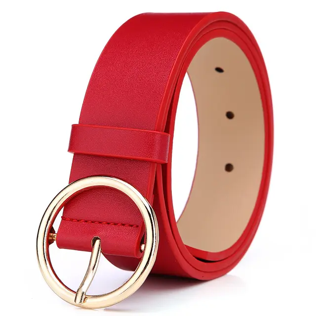 Round belt personalized Korean belt Red - Shop at LoveMi