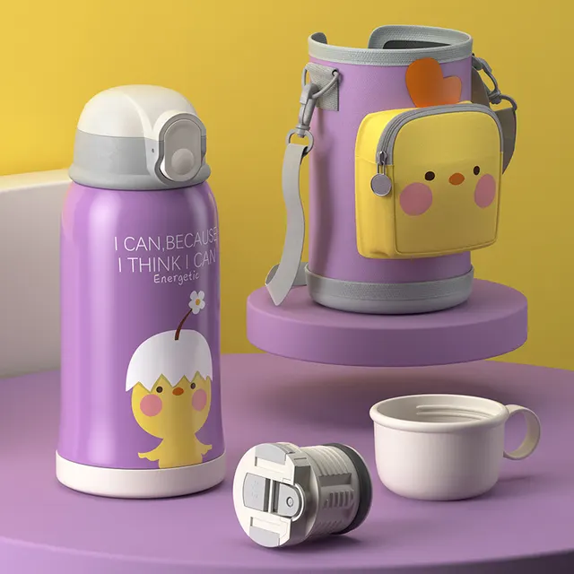 Baby water cup goes out to carry water cup - Purple Chick