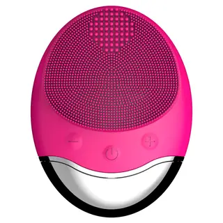 Electric Bamboo Charcoal Silicone Cleansing Instrument - Red