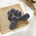 European and American new hair tie knotted rabbit ear headdress - Navy Blue