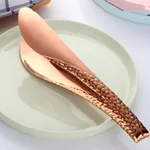 Snake pattern art bread clip - Rose Gold