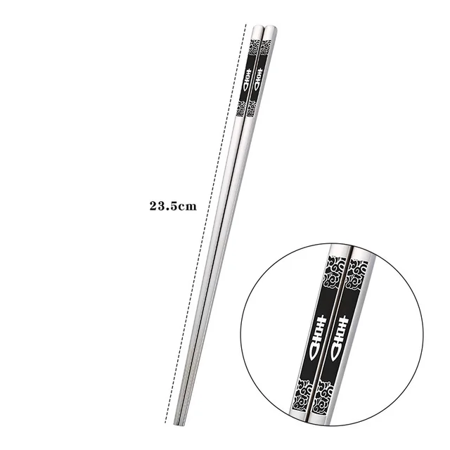 Stainless steel chopsticks - Double Happiness