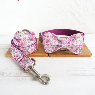 MUTTCO bow tie dog rope Purple - Shop at LoveMi