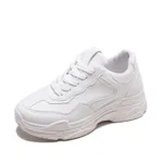 Women's Thick-Soled White Shoes Spring New Ulzzang Harajuku Fashion - White