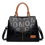 Monogram print shoulder bag - Yellow
