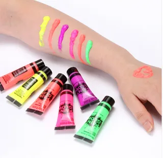 Environmentally friendly non-toxic body paint - Color 6Pcs