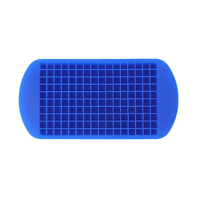 160 small square silicone ice tray - Blue