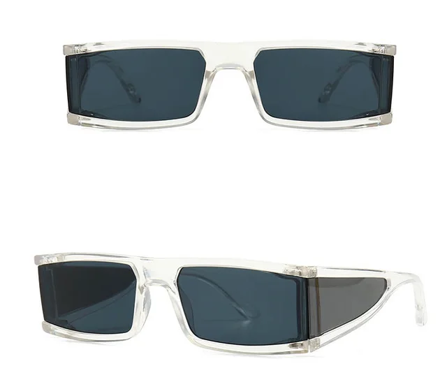 New Vintage Square Oversized Sunglasses - Grey