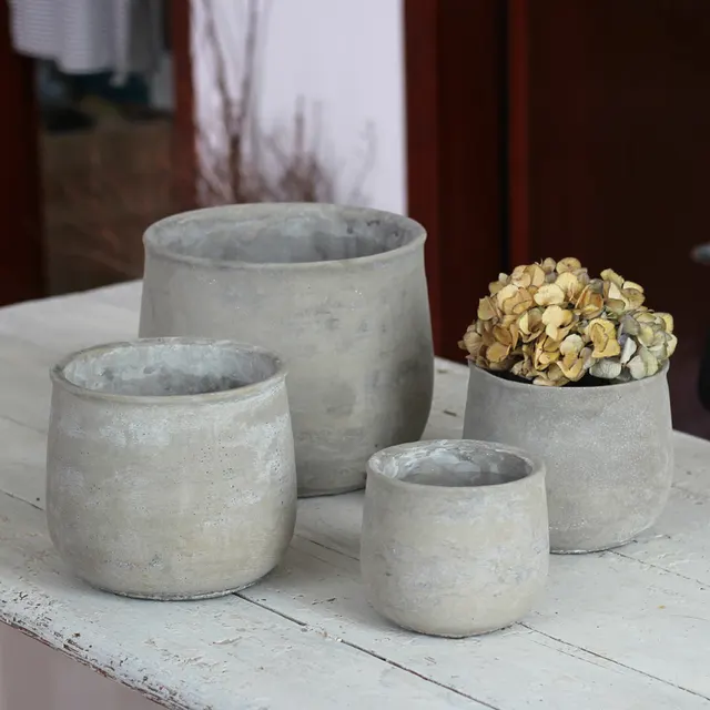 Simple and creative green planter - Grey