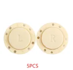 Hand-Sewn Button Bag Clothes Placket Magnet Buckle - 5Pcs Beige