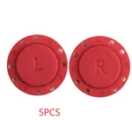 Hand-Sewn Button Bag Clothes Placket Magnet Buckle - 5Pcs Red