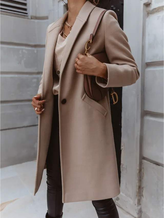 Winter wool coat - Light Grey