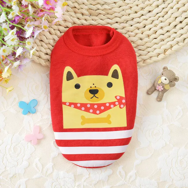 Fleece vest milk dog clothes - Shiba Inu Red