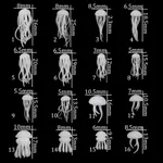 Jellyfish Epoxy Marine Filler 3D Mini Jellyfish - 4Number 4