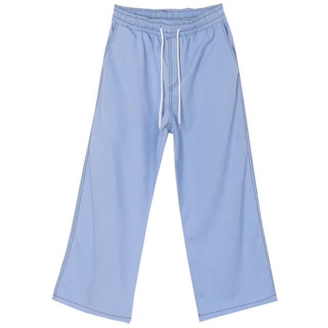 Retro wide-leg pants - Blue