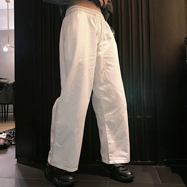 Retro wide leg pants White - Shop at LoveMi