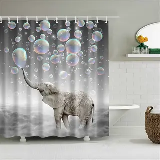 3D digital printing waterproof shower curtain - Bm38Color - View 1
