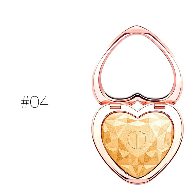 Heart shaped high gloss toner Gold - Shop at LoveMi