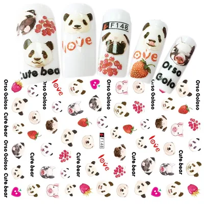 Adhesive nail decals F148 Style - Shop at LoveMi