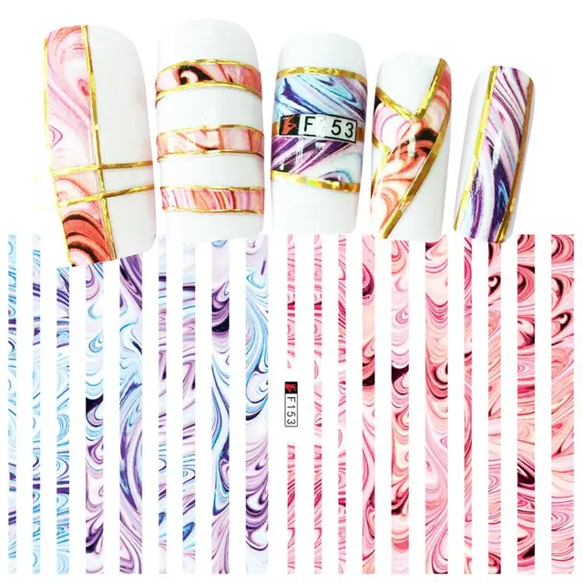 Adhesive nail decals F153 Style - Shop at LoveMi
