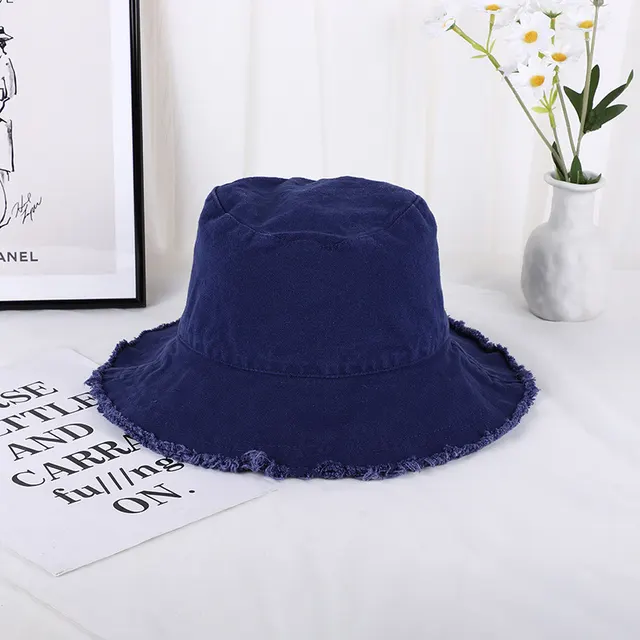 Wild big brim hat - Navy Navy Blue