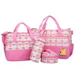 Five-piece multifunctional mummy bag - Pink