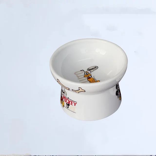 Defective ceramic dog bowl, cat bowl, neck guard, spill proof cat food bowl J - Shop at LoveMi