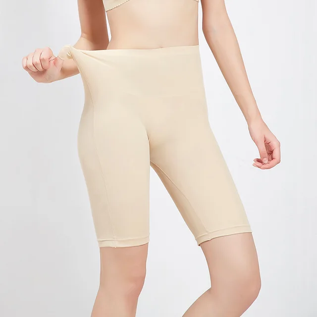Anti-glare ice silk leggings - Skin Color