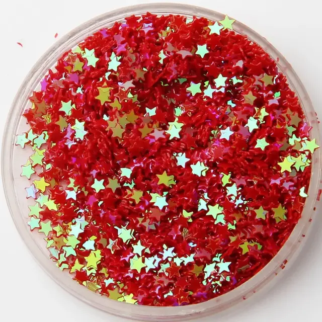 3mm five-pointed star sequin nail patch - Cai Dahong