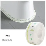 Kitchen mildew proof waterproof tape - Tree 6Pcs