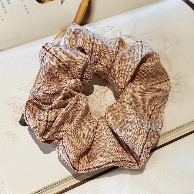 Girlish Plaid cord hair accessories 5 Style - Shop at LoveMi
